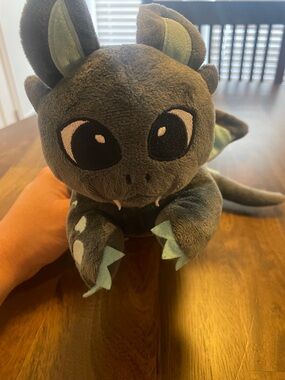 Corimori Plush ToySpark the Dragon  - Gray with Light Blue Accents